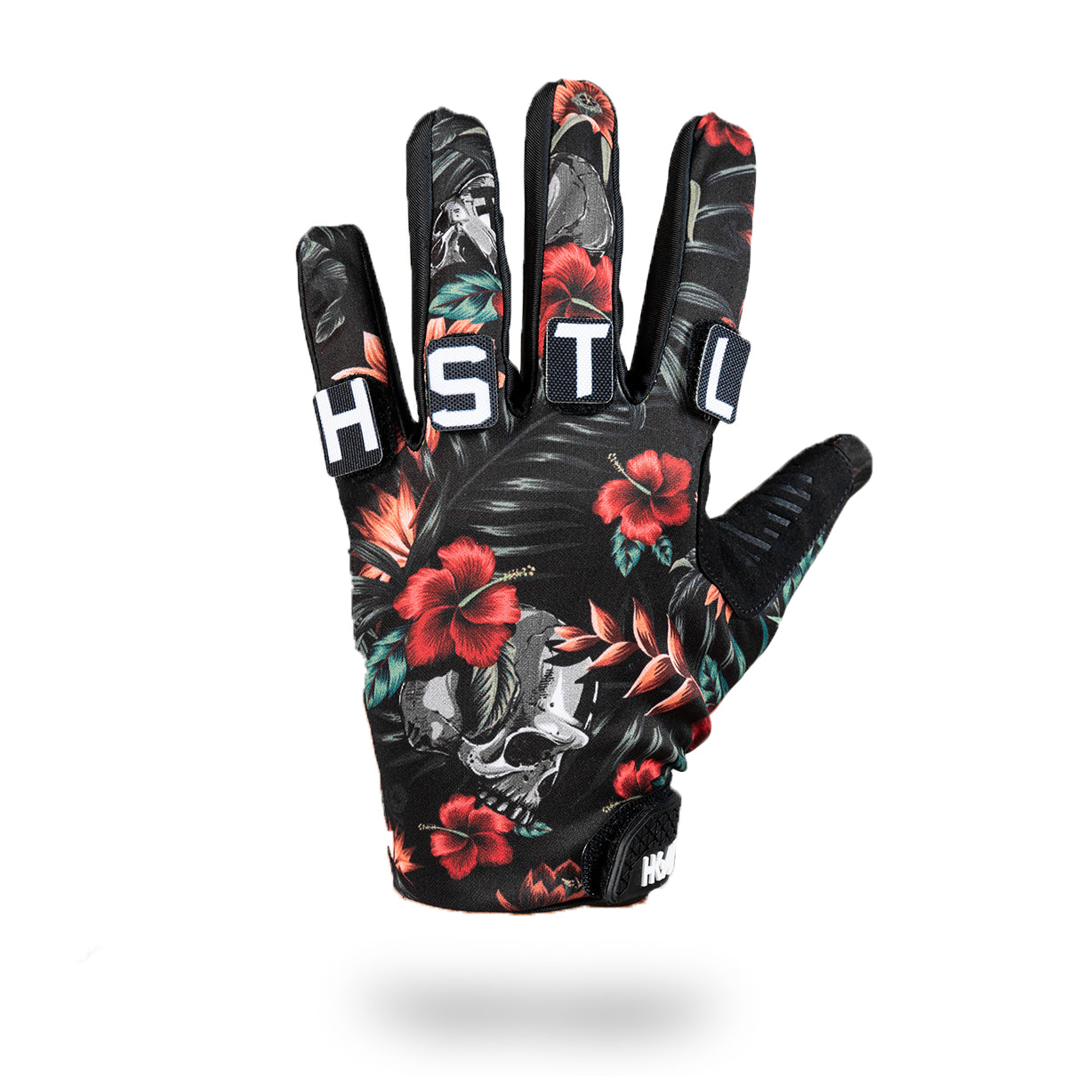 Motorcycle Gloves - Tropical Skull