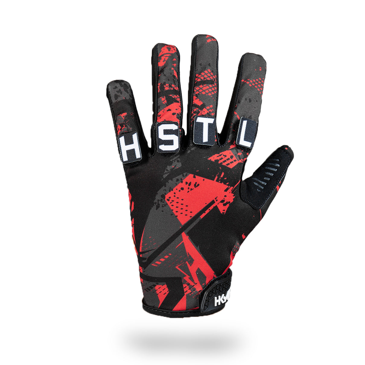 Red paintball motorcycle gloves